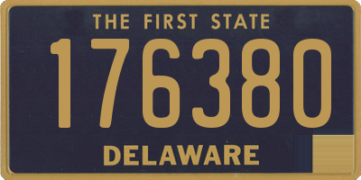 DE license plate 176380