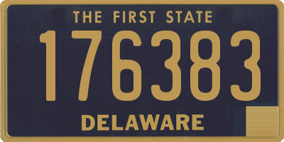 DE license plate 176383