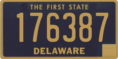 DE license plate 176387