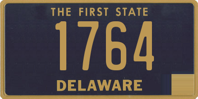 DE license plate 1764