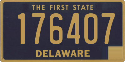 DE license plate 176407