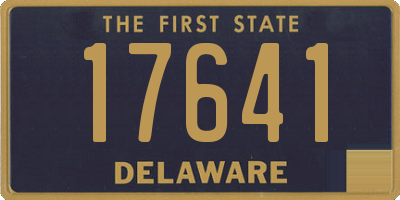 DE license plate 17641