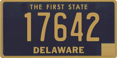 DE license plate 17642