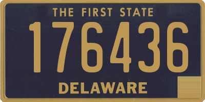 DE license plate 176436