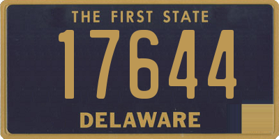 DE license plate 17644