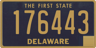 DE license plate 176443