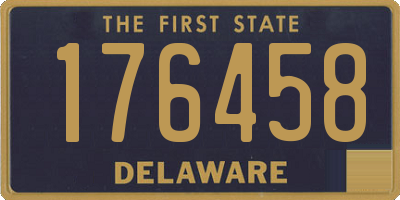 DE license plate 176458