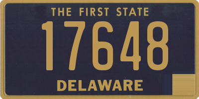 DE license plate 17648