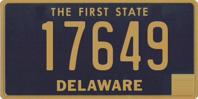 DE license plate 17649