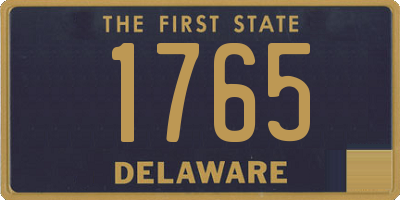 DE license plate 1765