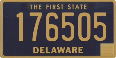 DE license plate 176505