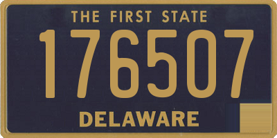 DE license plate 176507