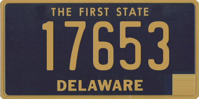 DE license plate 17653