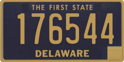 DE license plate 176544