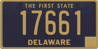 DE license plate 17661