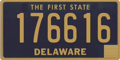 DE license plate 176616