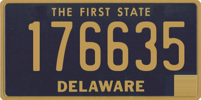 DE license plate 176635