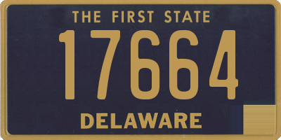 DE license plate 17664