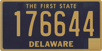 DE license plate 176644