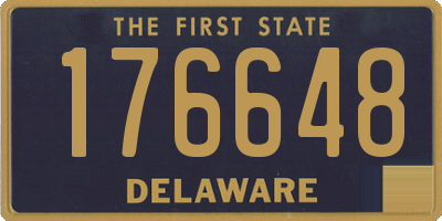 DE license plate 176648