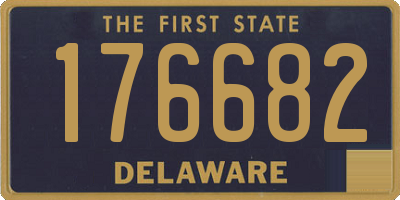 DE license plate 176682