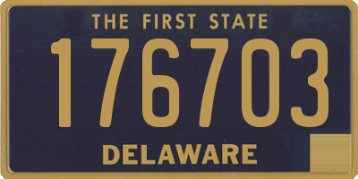 DE license plate 176703