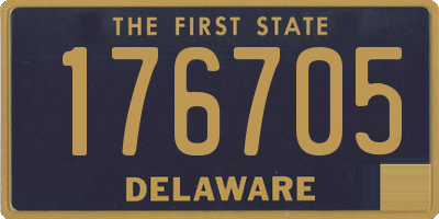 DE license plate 176705