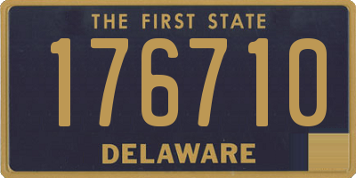 DE license plate 176710