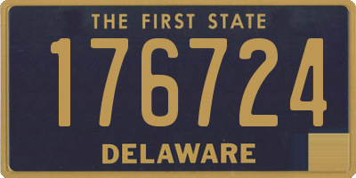 DE license plate 176724