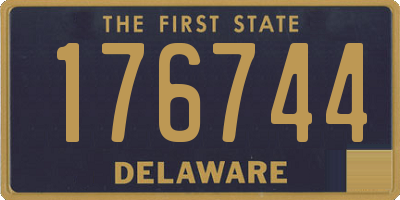 DE license plate 176744