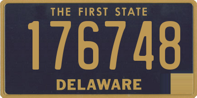 DE license plate 176748