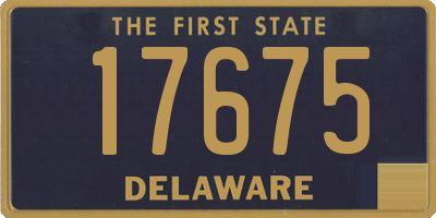 DE license plate 17675