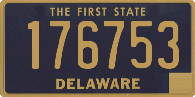 DE license plate 176753