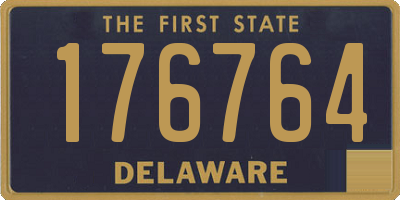 DE license plate 176764