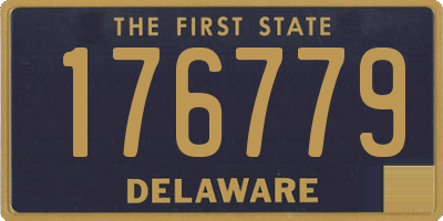 DE license plate 176779