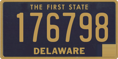 DE license plate 176798