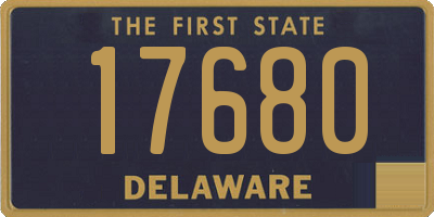 DE license plate 17680