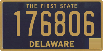 DE license plate 176806