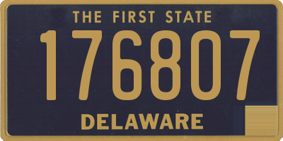 DE license plate 176807