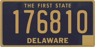 DE license plate 176810