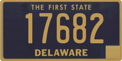 DE license plate 17682