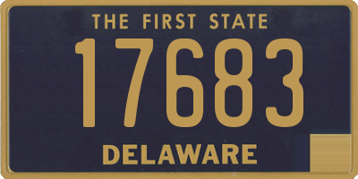 DE license plate 17683