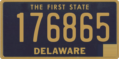 DE license plate 176865