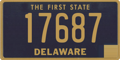 DE license plate 17687