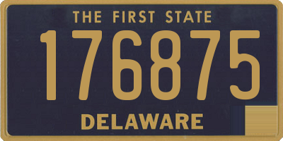 DE license plate 176875