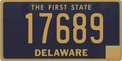 DE license plate 17689