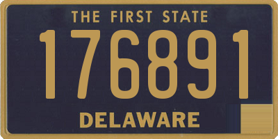 DE license plate 176891