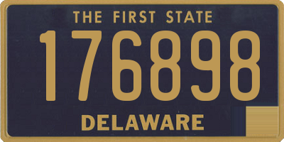 DE license plate 176898