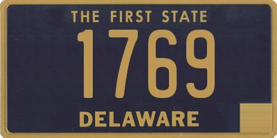 DE license plate 1769