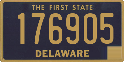 DE license plate 176905